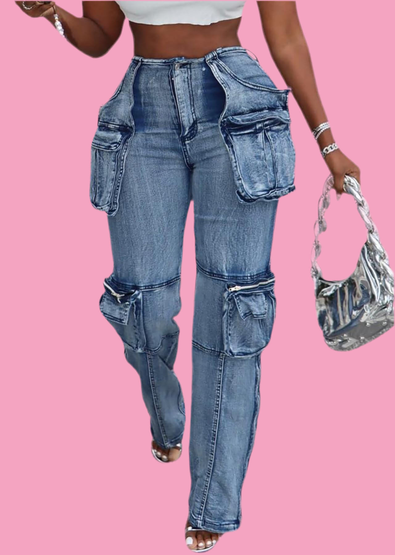 It Girl Collection StretchCargo Jeans