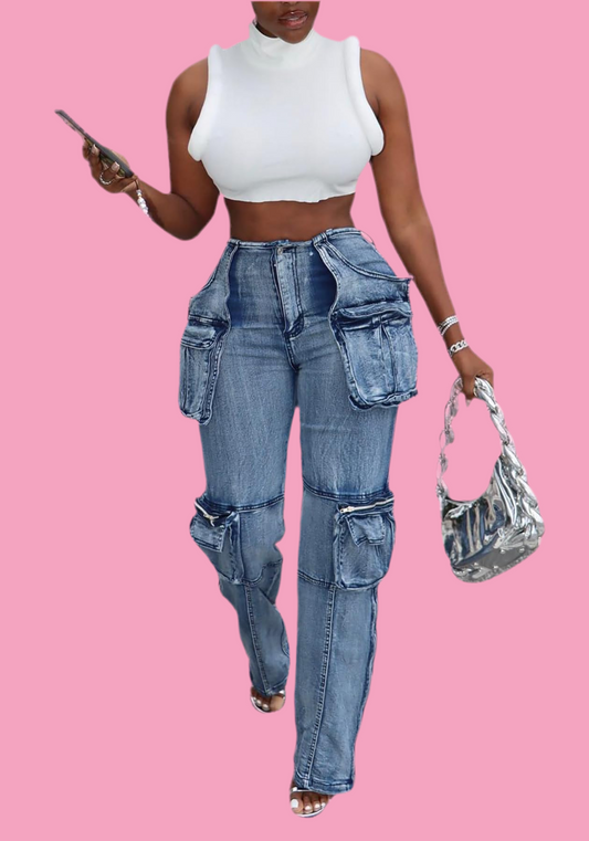 It Girl Collection StretchCargo Jeans